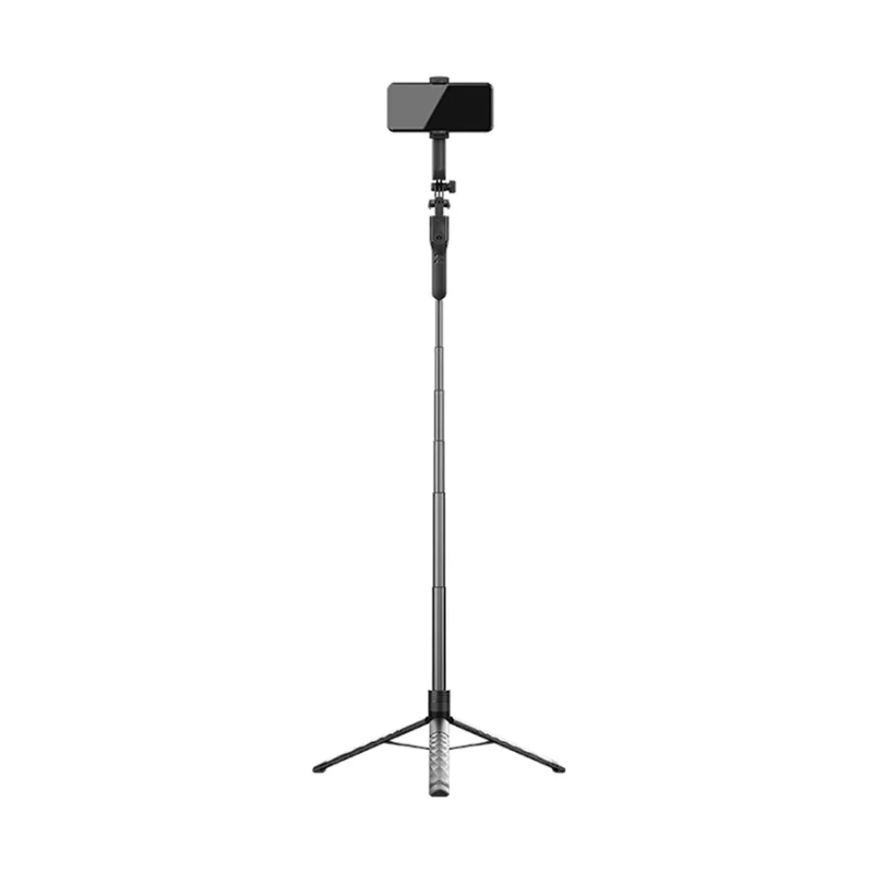 JMARY KT-239 1.75m Telescopic Selfie Stick Tripod Stand Cell Phone Clip Rotation Design Camera Mount Holder - Image 3