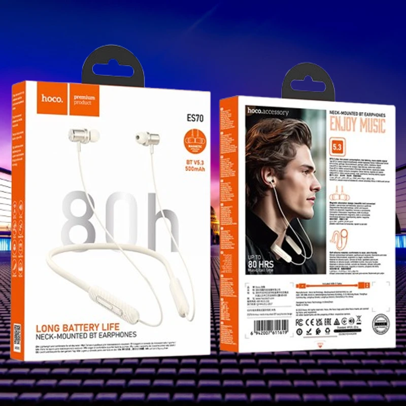 Hoco ES70 Armour Neck-Mounted BT Earphones