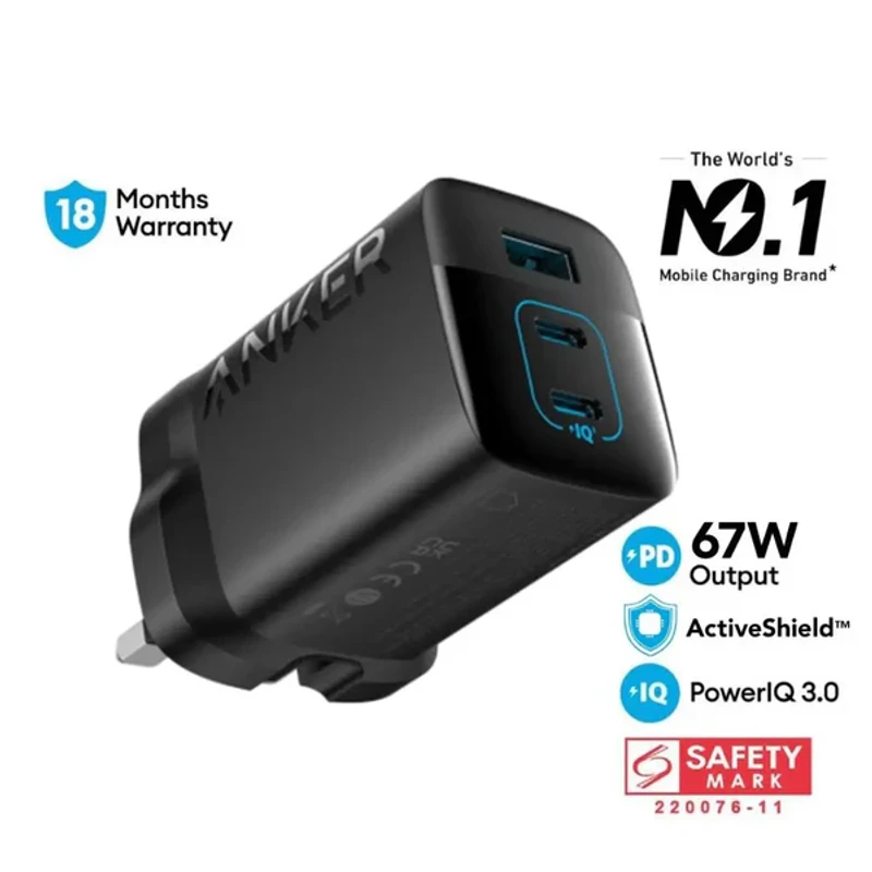Anker 336 Three Port Wall Charger (A2674) - 67W - Image 5