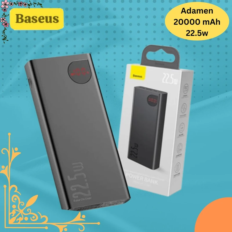 Baseus 22.5w 20000Mah Quick Charge Power Bank with Digital Display