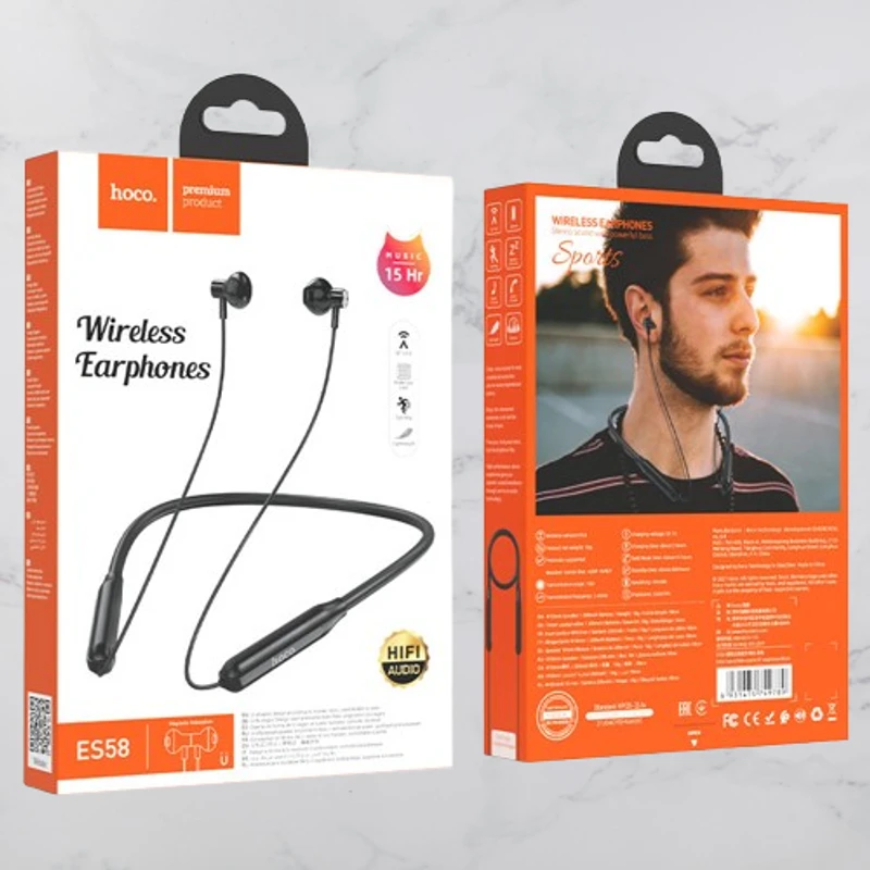 Hoco ES58 Neckband Wireless Headphones -Blue