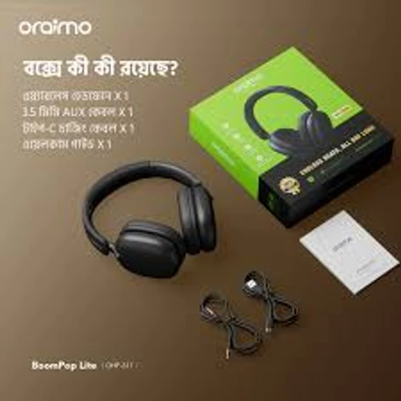 Oraimo OHP-317 BoomPop Lite ENC Wireless Headphone