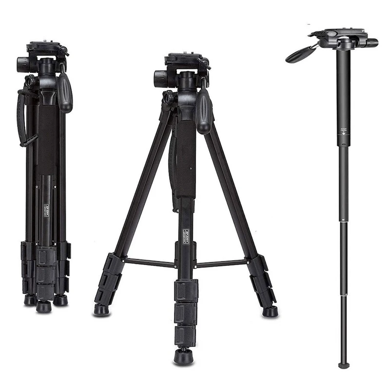 Jmary KP-2264 Professional Aluminum Tripod and Monopod for All DSLR Camera