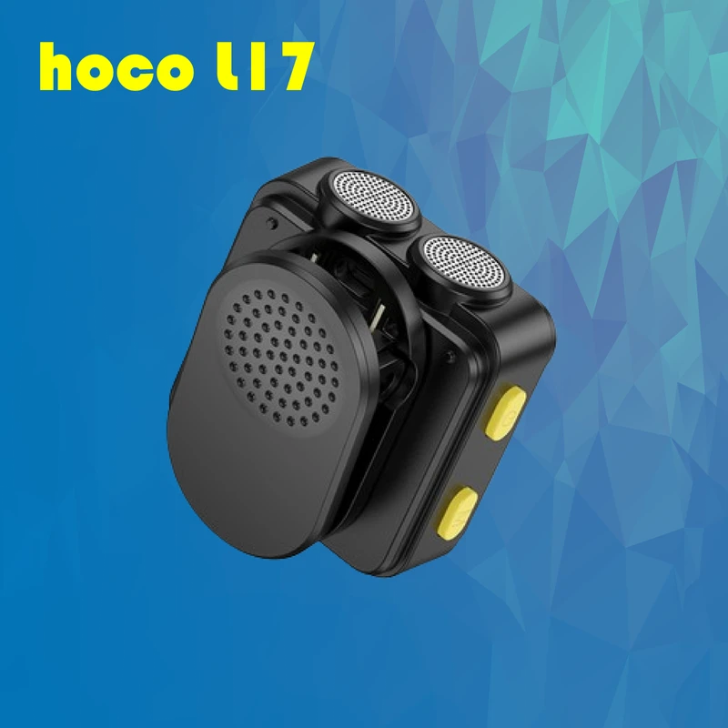 Hoco L17 Wireless Digital Dual Magnetic Lapel Microphone iP / Type-C - Image 3
