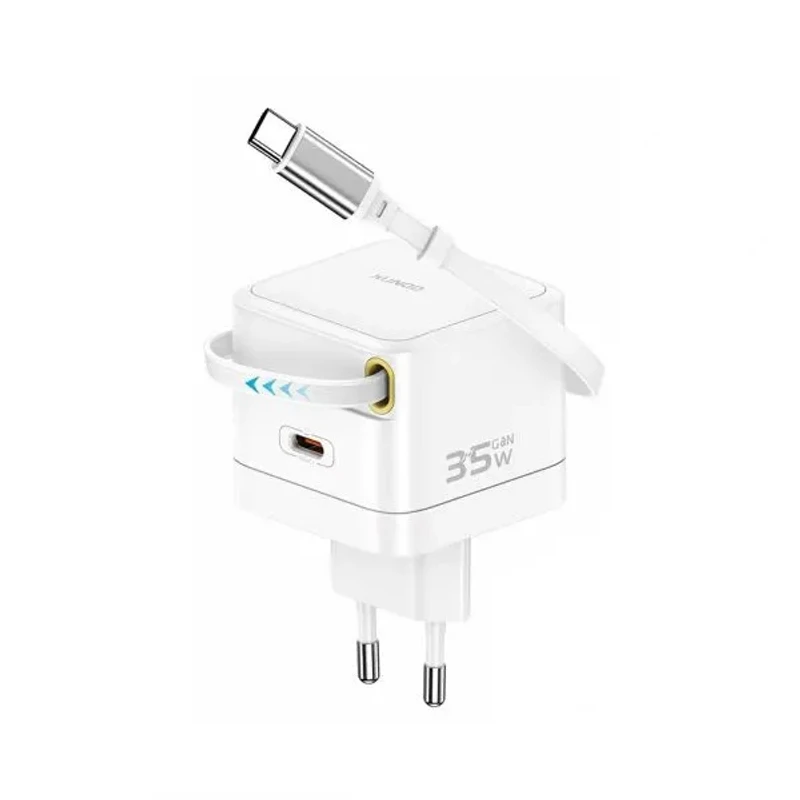 XUNDD XDCH-092 PD 35W GaN Charger with Retractable Cable – EU Plug