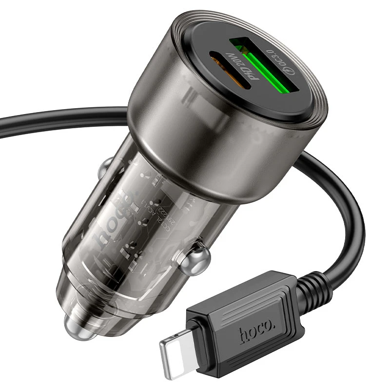 Hoco Z52 38W USB-C Port Car Charger Fast Charger