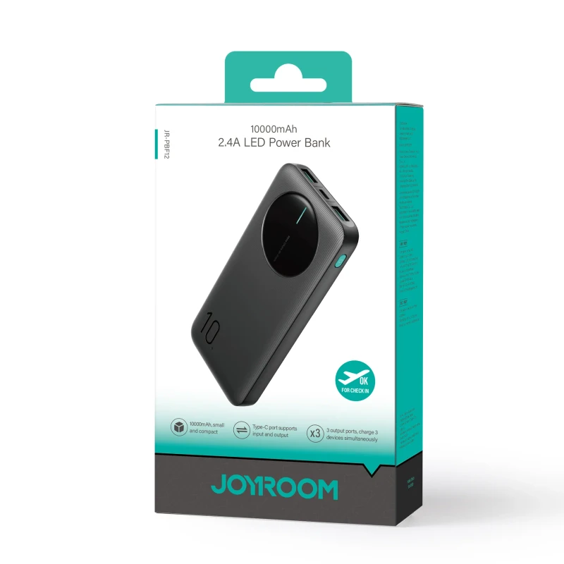 JOYROOM JR-PBF12 2.4A LED Power Bank 22.5W 10000mAh - Image 6