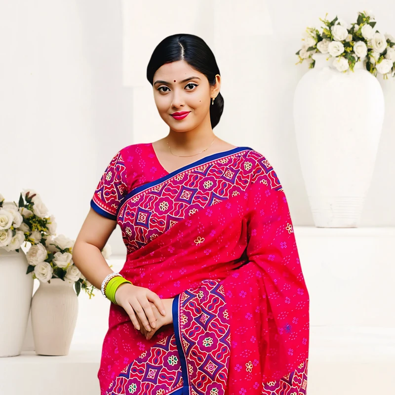 Nokshi Paar Saree Gift Box – Pink Gold Combo | 20 Premium Items - Image 3
