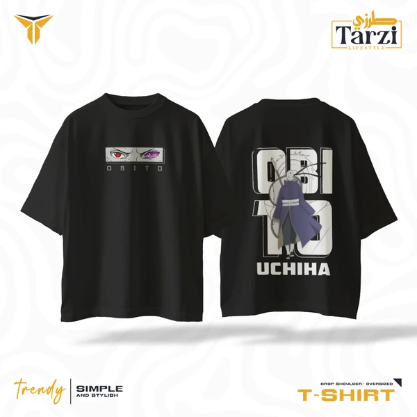 Obito Uchiha - Anime Drop Shoulder T-shirt