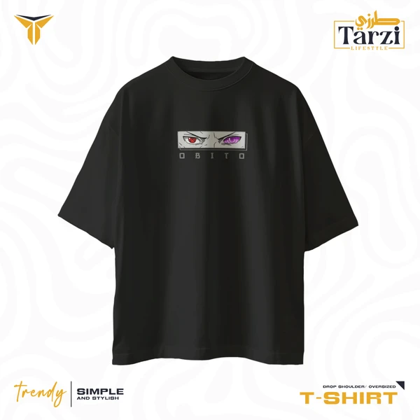 Obito Uchiha - Anime Drop Shoulder T-shirt - Thumbnail 3