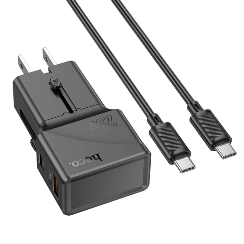 AC24 Mini PD25W+QC3.0 universal travel charger set(C to C)