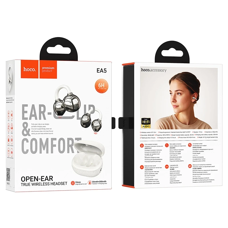 EA5 Duke Ⅲ clip-on true wireless BT headset - Thumbnail 5