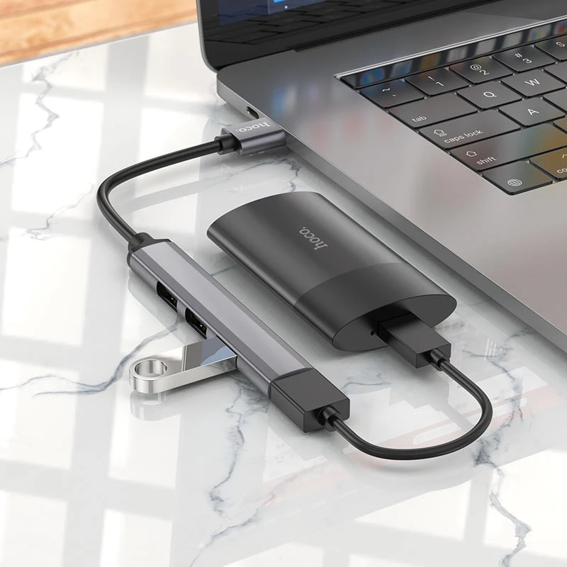 HB26 4 in 1 adapter(USB to USB3.0+USB2.0*3) - Thumbnail 4