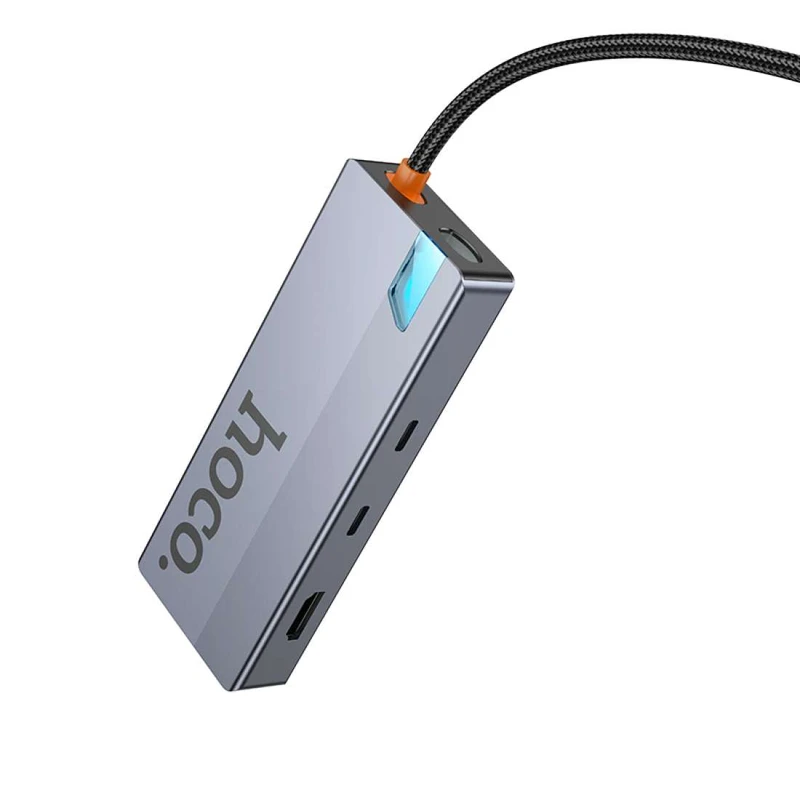 HB52 Wow 8-in-1 multi-function converter(HDTV+RJ45+SD/TF+PD+TypeC3.0+USB3.0*2) - Thumbnail 7