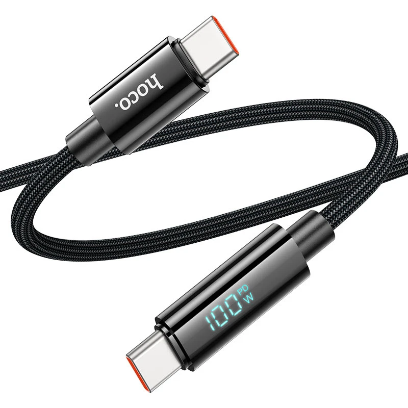 U125 Benefit 100W charging data cable with display Type-C to Type-C