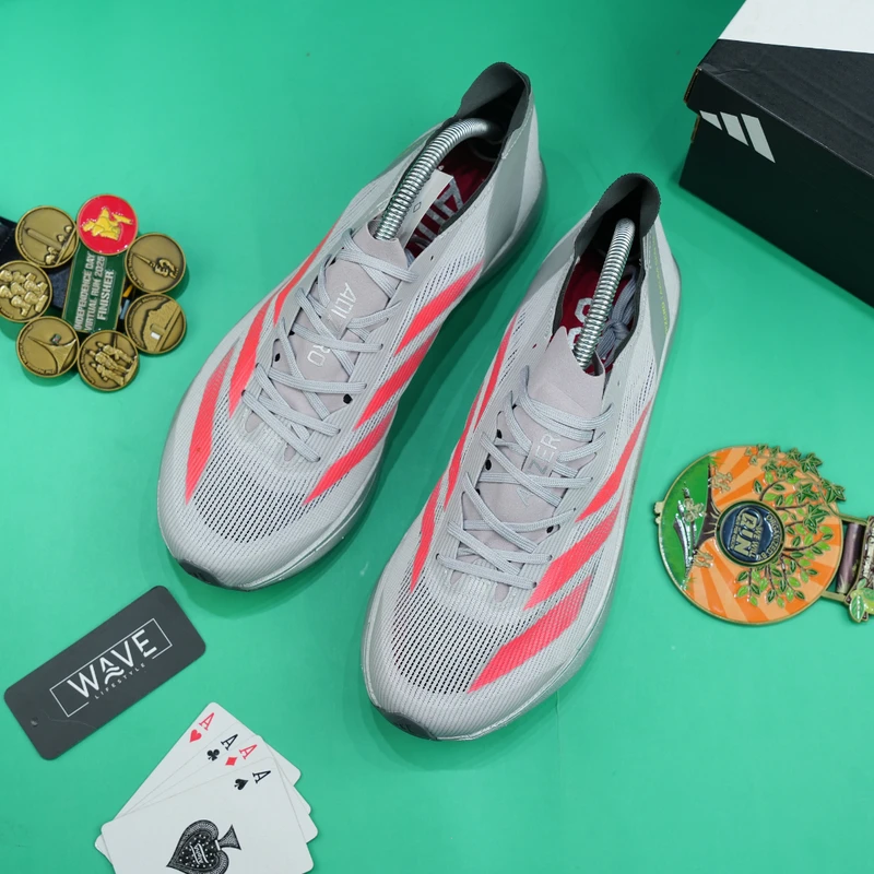 Adizero Takumi Sen 10 - Grey Red (1:1 Mirror Grade) - Thumbnail 3