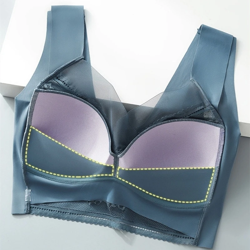 Seamless pushup Bra with Beautiful Back for Girls Fixed Without Steel Ring One Piece Wrapped Chest for Women Seamless Underwear - Image 4