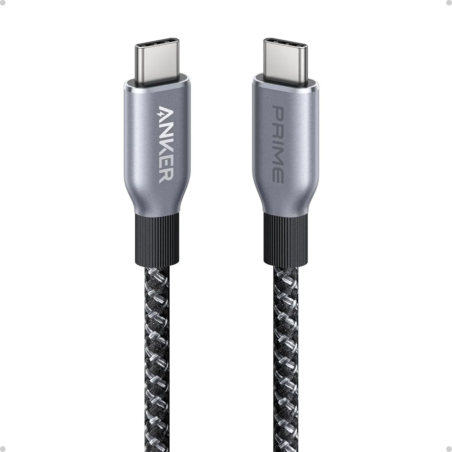 Anker Prime 240W USB-C to USB-C Upcycled-Braided Cable 3ft