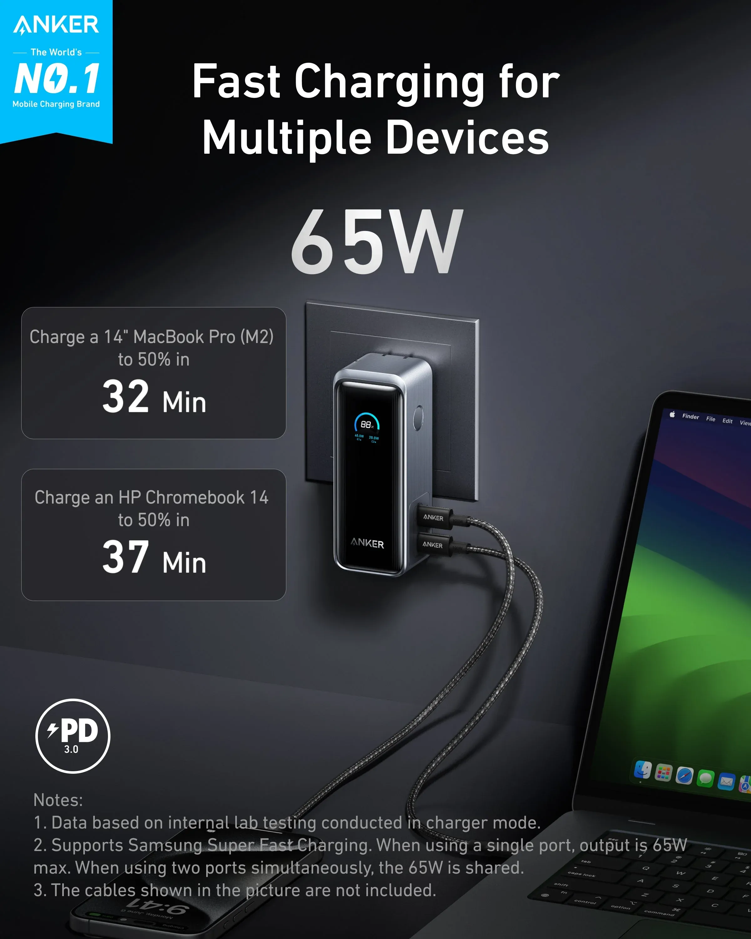 Anker Prime Power Bank (9.6K, 65W, Fusion) - Image 3