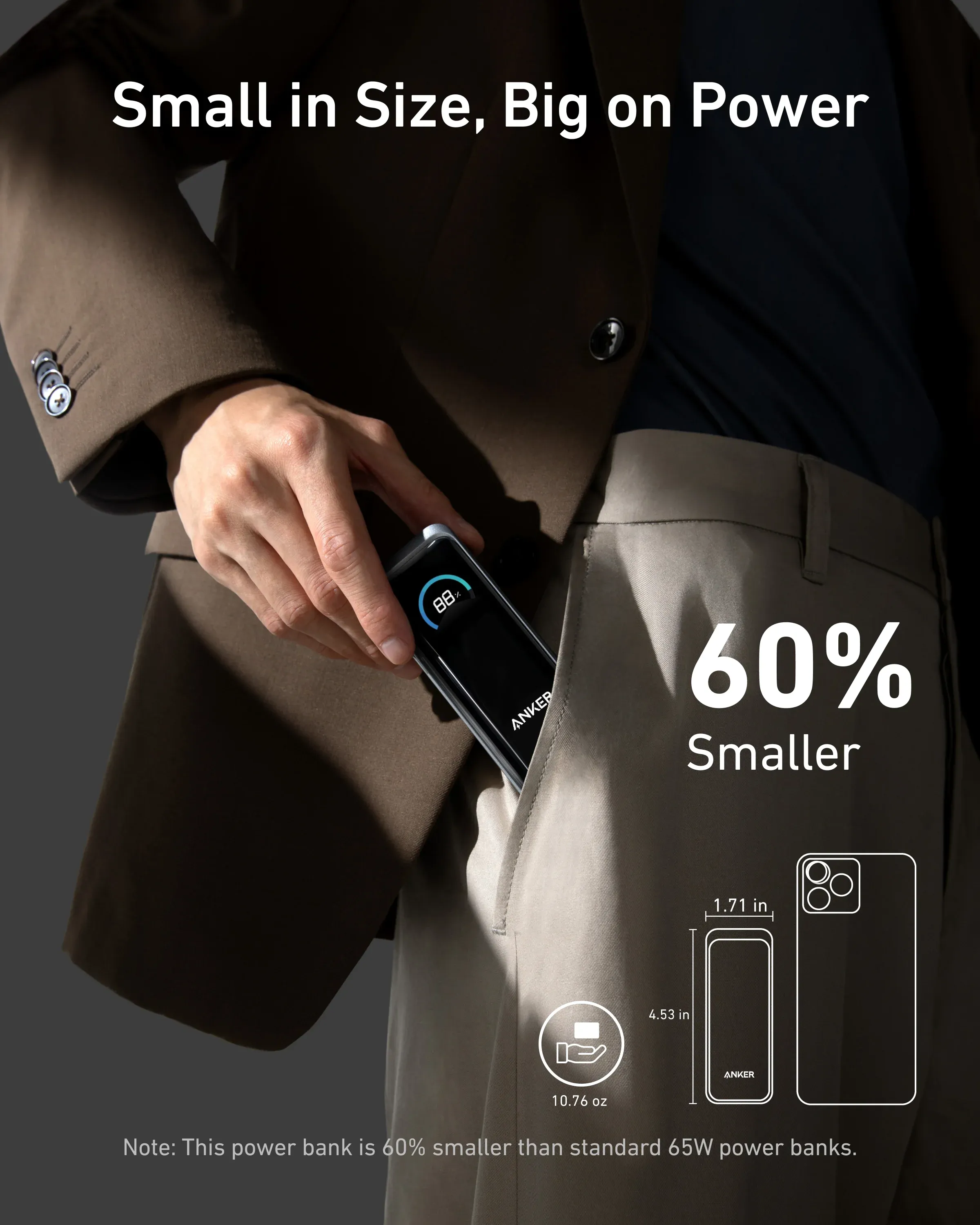 Anker Prime Power Bank (9.6K, 65W, Fusion) - Image 6