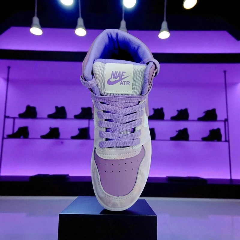 202- Purple Travel & Western Vibe Purple High-Top Sneakers – বাইক রাইড ও অ্যাডভেঞ্চারের জন্য স্টাইলিশ চয়েস - Thumbnail 3