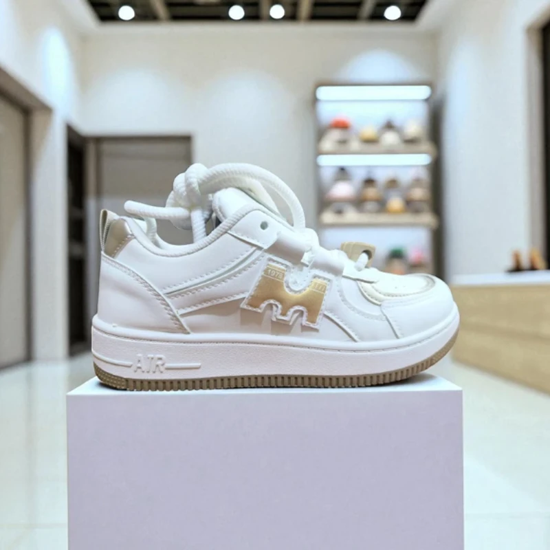 217-Brown & White Sneaker —Classic and Versatile Casual Footwear - Thumbnail 3