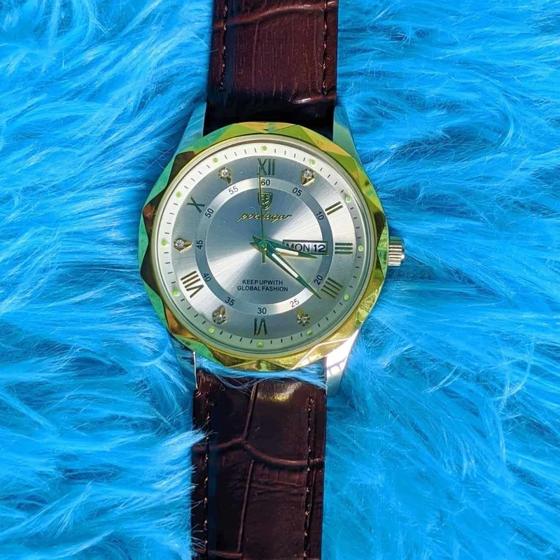 POEDAGAR 615-Leather Quartz Clock Men’s Watches - Watch For Men