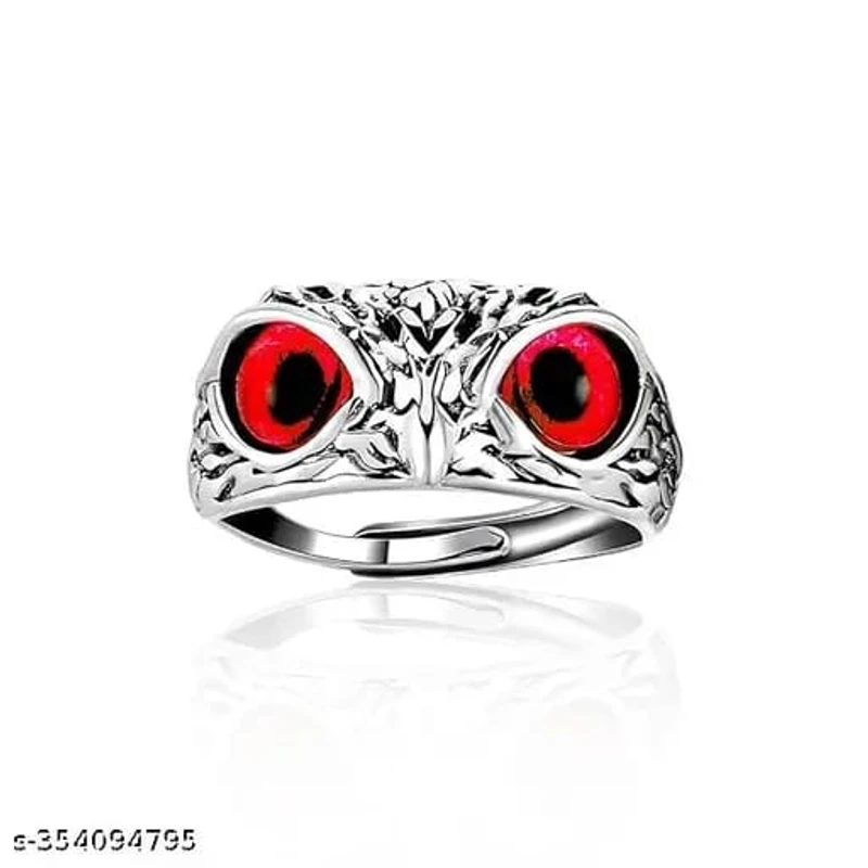 ANRICH OWL EYE RING RED MEN WOMEN VALENTINE DAY GIFT LOVE