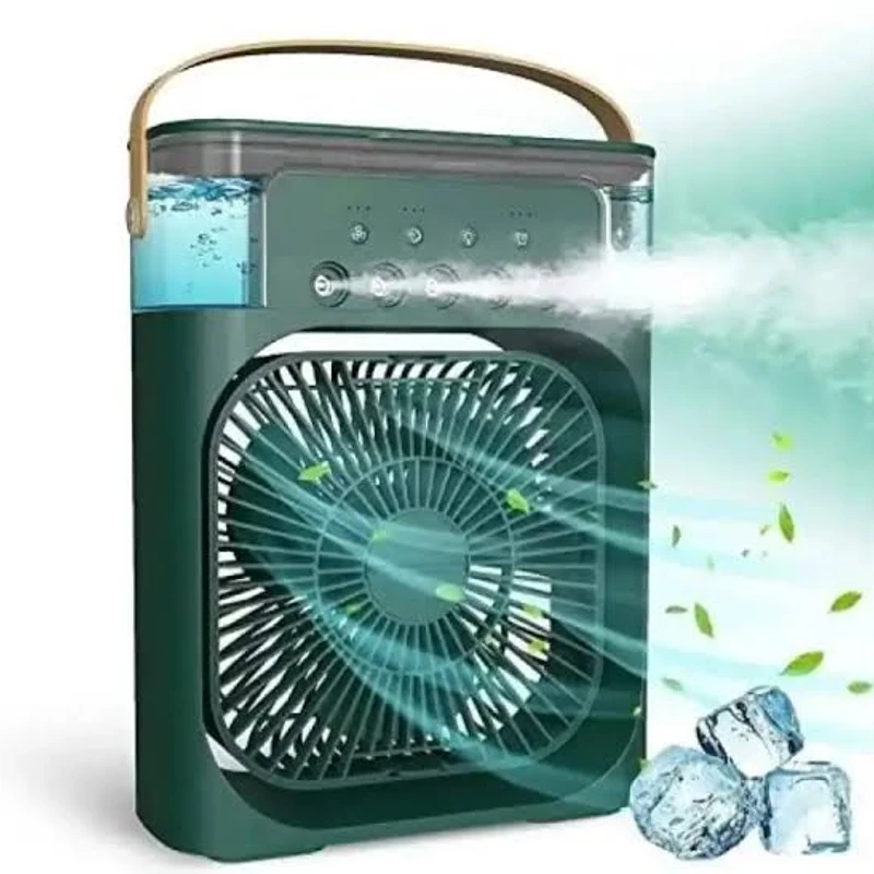 Portable Mini Electric Fan Air Conditioner Humidifier With LED Night Light Water Mist Fans