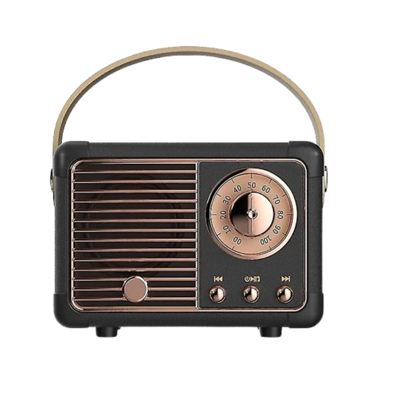 Retro Mini Bluetooth Speaker (Black)