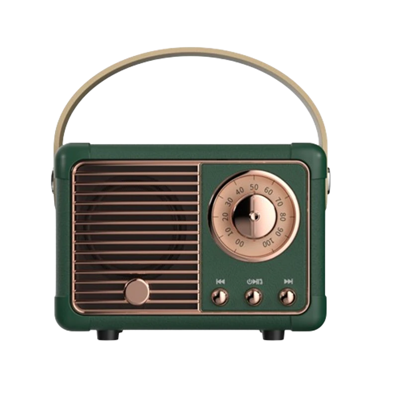 Retro Mini Bluetooth Speaker (Green)