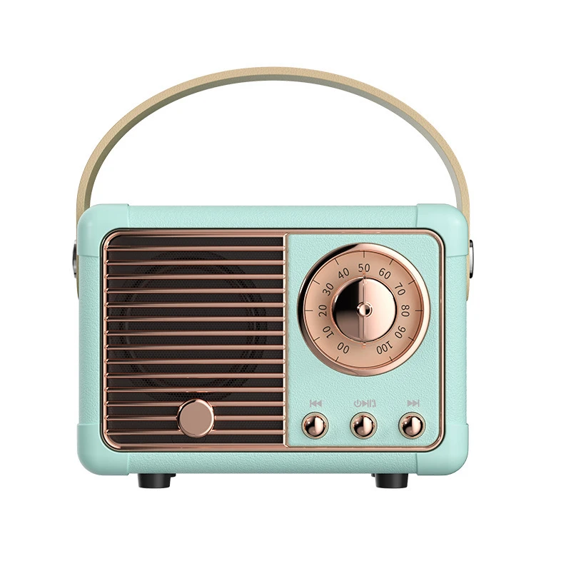 Retro Mini Bluetooth Speaker (Light green)