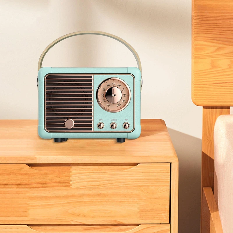 Retro Mini Bluetooth Speaker (Light green)