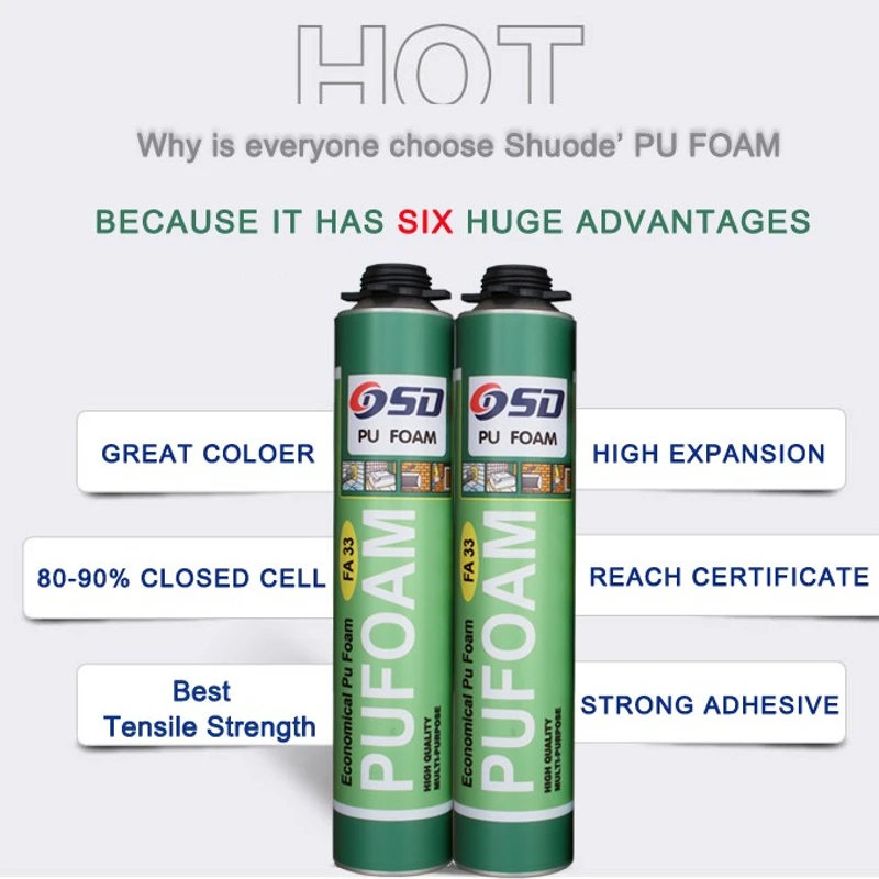 Straw Spray Foam Waterproof Low Expanding Foam Sealant – 750ml - Image 4
