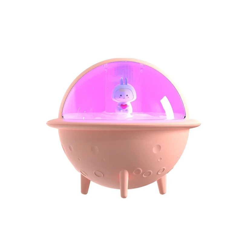 Planet Humidifier JS113 – USB Rechargeable Ultrasonic Air Diffuser (380ml)