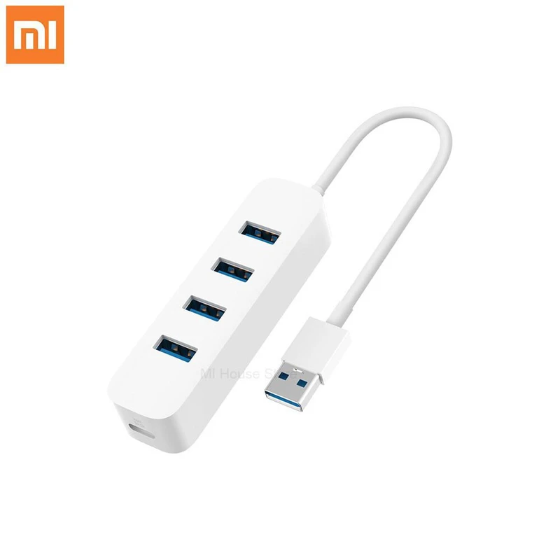 Xiaomi USB 3.0 Hub – 3-Port USB Splitter Adapter for Laptop & PC