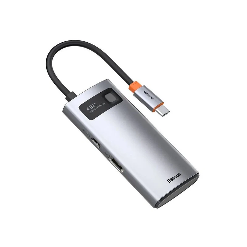 Baseus Gleam Series 4in1 Type C Adapter Hub – HDMI, USB 3.0, USB 2.0, PD Charging