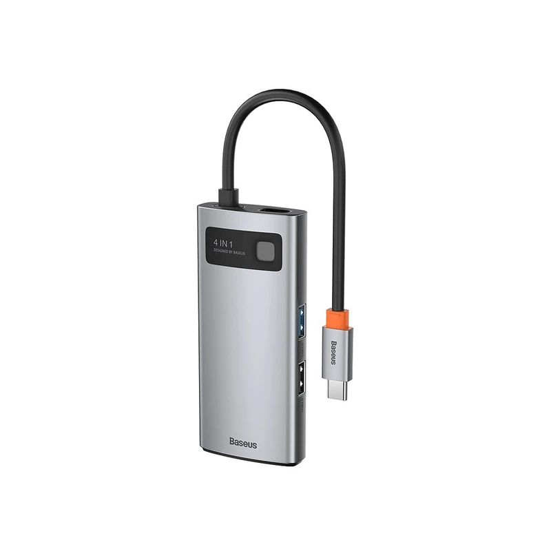 Baseus Gleam Series 4in1 Type C Adapter Hub – HDMI, USB 3.0, USB 2.0, PD Charging