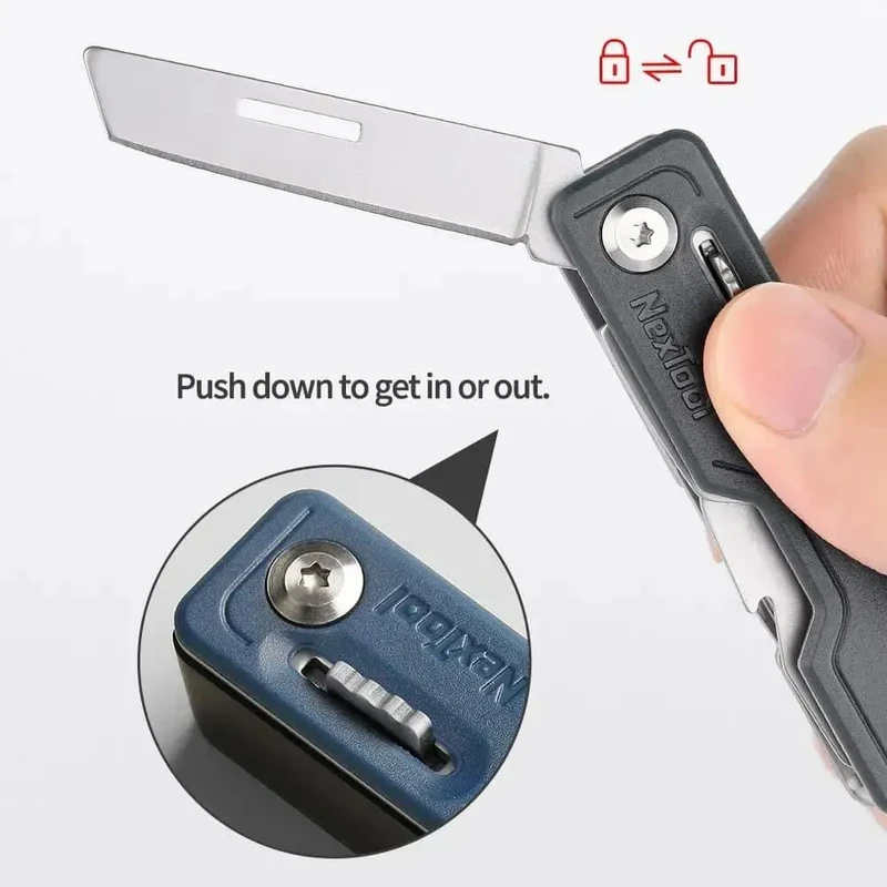 Nextool 10-in-1 Multifunction Unpack Knife – Stainless Steel Ergonomic Design - Image 4