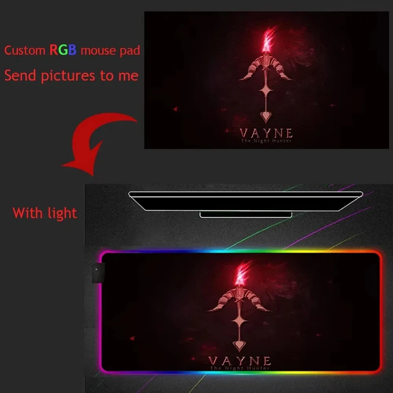 Immersive RGB Gaming Mouse Pad & Keyboard Mat – Dynamic LED Backlighting for Ultimate Gaming Ambiance - Image 5