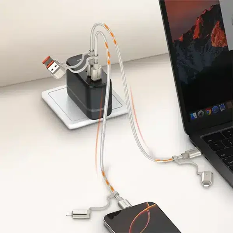 LDNIO LC16 - The Ultimate 4-in-1 60W Fast Charging & Data Cable - Image 3