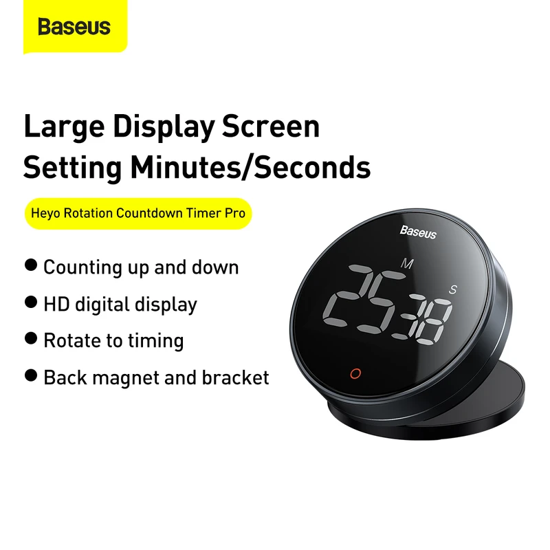 Baseus Heyo Rotation Countdown Timer Pro – Model FMDS000013 - Image 4