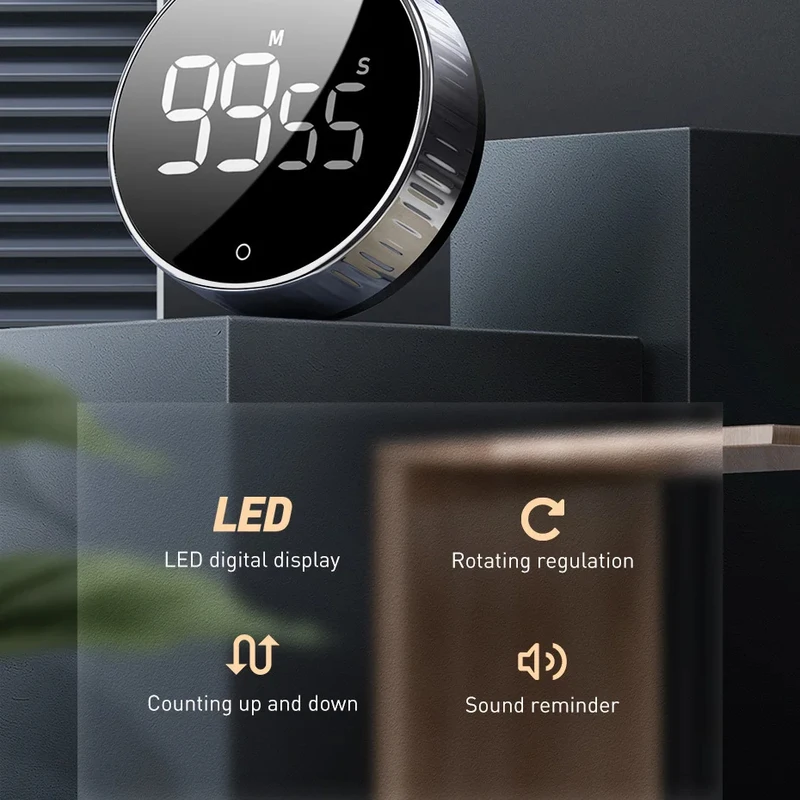 Baseus Heyo Rotation Countdown Timer Pro – Model FMDS000013 - Image 5