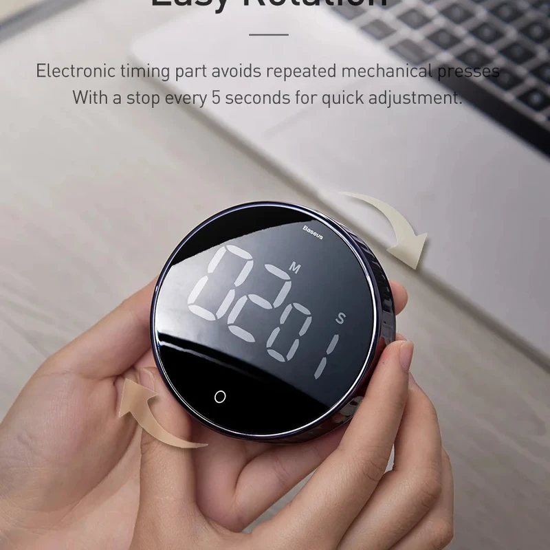 Baseus Heyo Rotation Countdown Timer Pro – Model FMDS000013 - Image 8