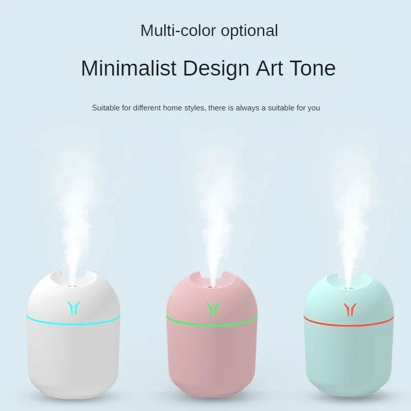 USB Colorful Humidifier | 250ML Mini Aroma Diffuser with Cool Mist Spray