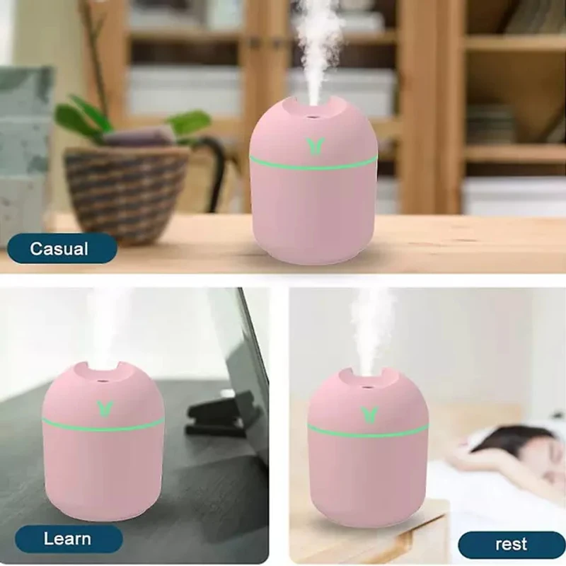 USB Colorful Humidifier | 250ML Mini Aroma Diffuser with Cool Mist Spray - Image 6