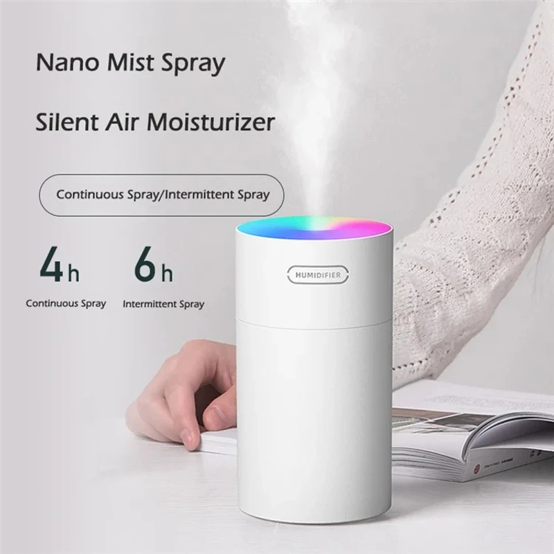DQ108 RGB Humidifier Silent Aroma Diffuser & Nano Mist Maker for Home & Car - Image 3