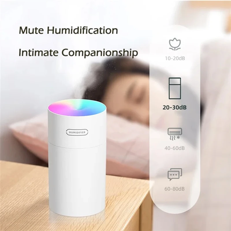 DQ108 RGB Humidifier Silent Aroma Diffuser & Nano Mist Maker for Home & Car - Image 5