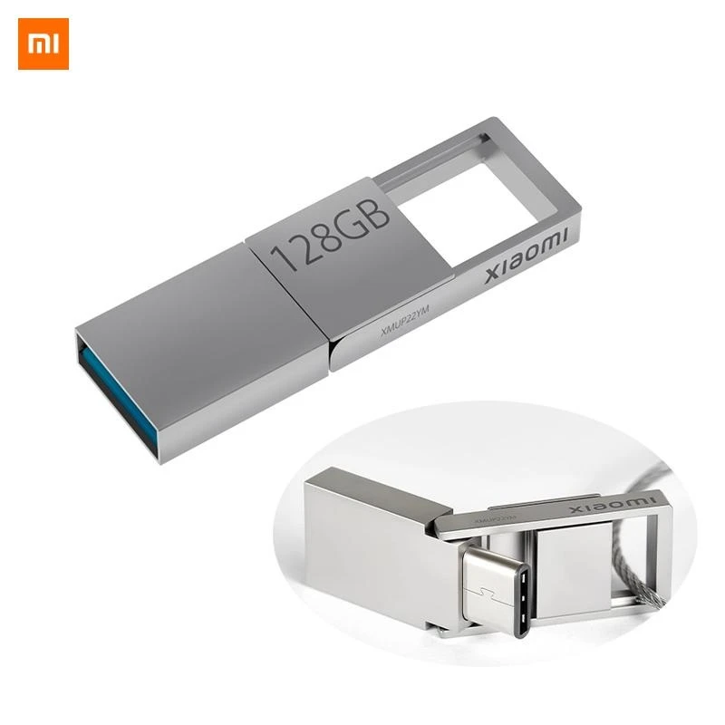 Xiaomi Mi 128GB USB Flash Drive – Dual Interface OTG Pen Drive (USB-A + Type-C) - Image 1