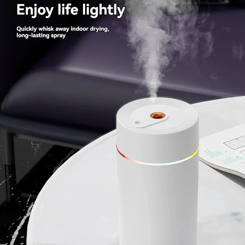 USB Car Air Humidifier with Starry Sky Color Night Light – Romantic LED Mist Diffuser